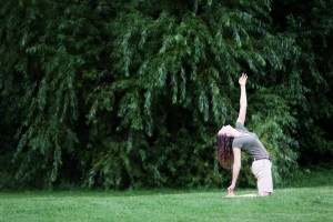 Ustrasana, camel pose