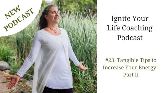 Podcast #23: Tangible Tips to Increase Your Energy – Part II