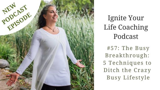 Podcast #57: The Busy Breakthrough:  5 Techniques to  Ditch the Crazy  Busy Lifestyle