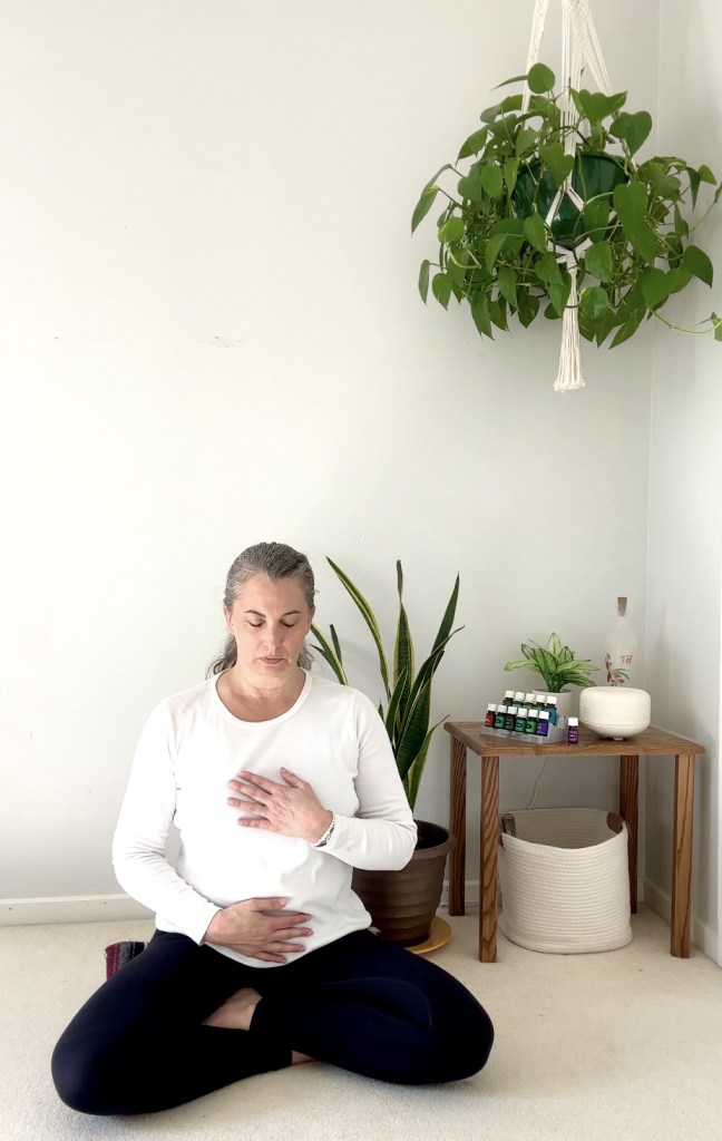 Meditation - hand on heart