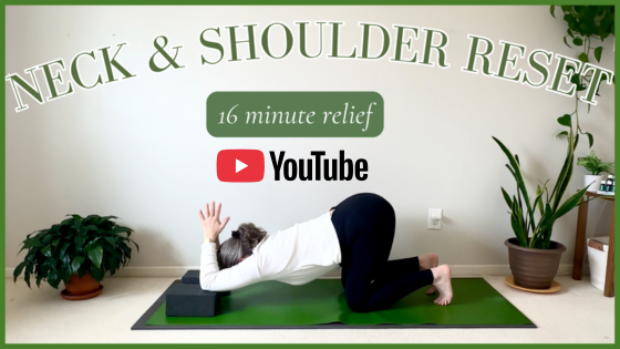 NEW Youtube: 16-Min Yoga for Shoulder & Upper Back Pain Relief